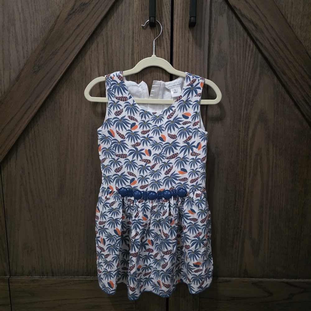 Little Marc Jacobs Blue and Orange Patterned Dress